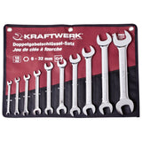 Kraftwerk PRO LINE Doppel-Maulschlüssel Set, 6 - 32 mm, 10-tlg