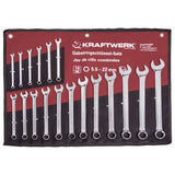 Kraftwerk PRO LINE Ring-Maulschlüssel Set, 5,5 - 22 mm, 18-tlg