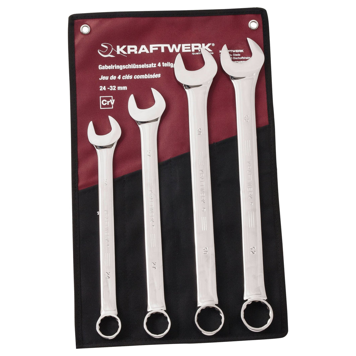 Kraftwerk PRO LINE Ring-Maulschlüssel Set, 24 - 32 mm, 4-tlg