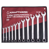 Kraftwerk PRO LINE Ring-Maulschlüssel Set, 3/8"-1", 11-tlg