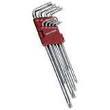Kraftwerk TX-Winkelstiftschlüssel-Satz, XXL, TORX, T10 - T50, 9-tlg