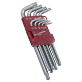 Kraftwerk TX-Kugelkopf-Stiftschlüssel-Satz, TORX, T10 - T50, 9-tlg