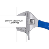 KING TONY Profi-Werkzeuge - Verstellbarer Schraubschlüssel mit umkehrbarer Backe 361408R