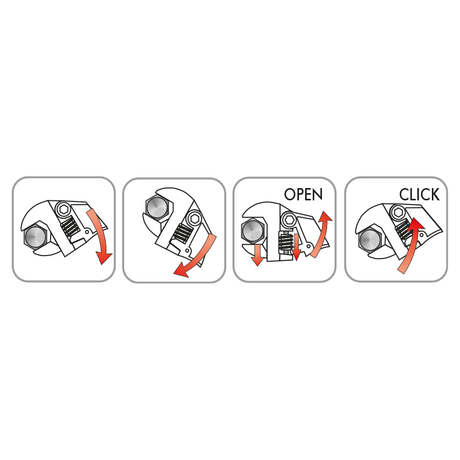 KING TONY Profi-Werkzeuge - Verstellbarer Schraubenschlüssel, metrisch - 32 mm 363110R