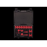 KING TONY Profi-Werkzeuge - 1/4" Steckschlüssel-Set, isoliert 18tlg. 25VE01MRV