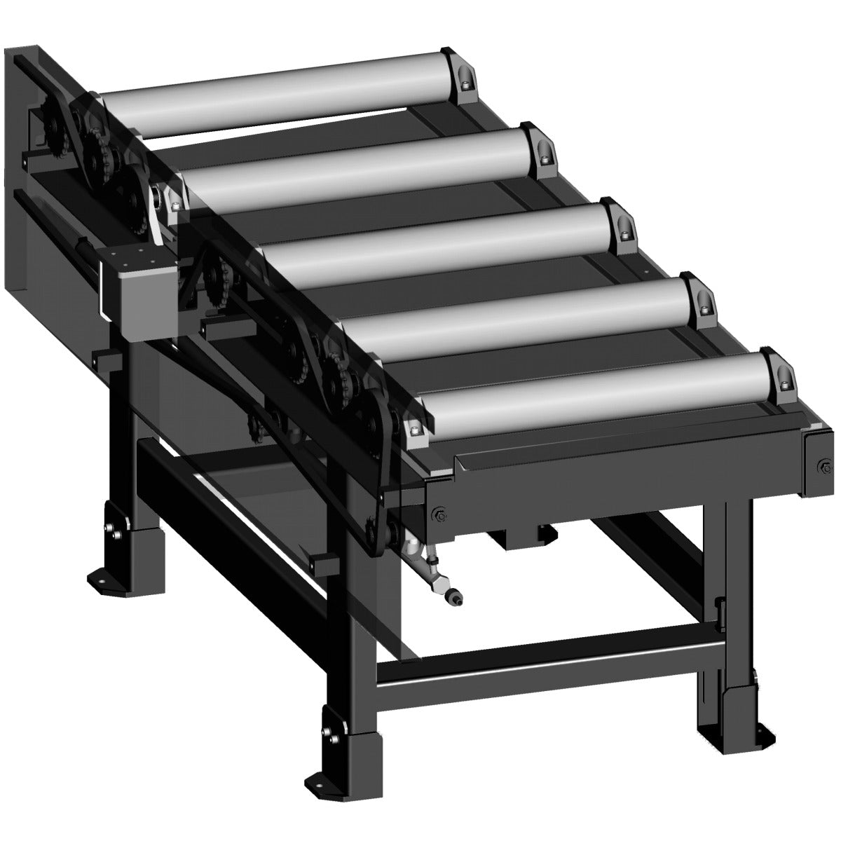Metallkraft Rollenbahnverlängerung 2000 x 620 mm, motorisch - Art. 3649045