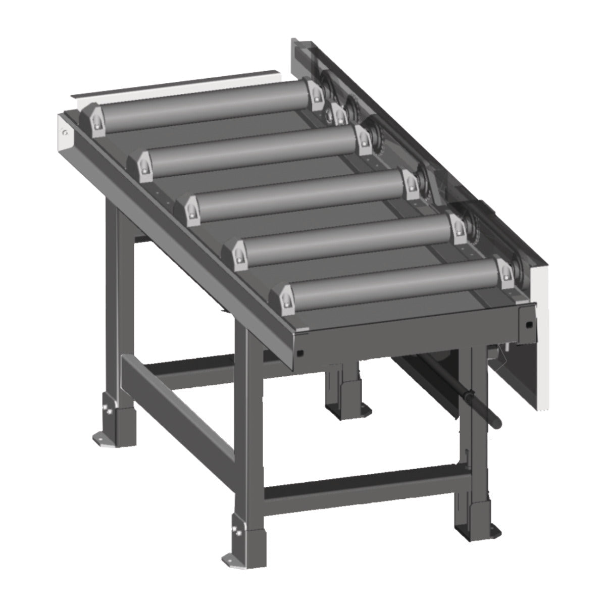 Metallkraft Rollenbahn 2000 x 600 mm, motorisch - Art. 3649256