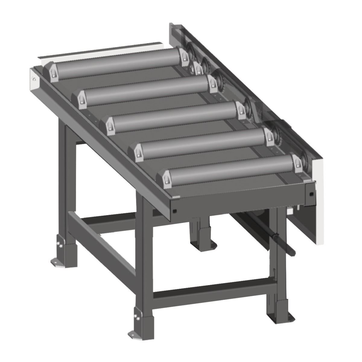 Metallkraft Rollenbahn 2000 x 520 mm, motorisch - Art. 3649322
