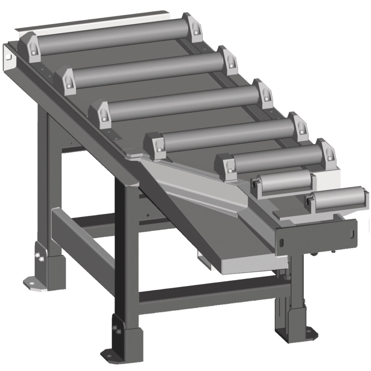Metallkraft Zufuhrrollenbahn motorisch 2000 x 520 mm für 60° Schnitte - Art. 3649325