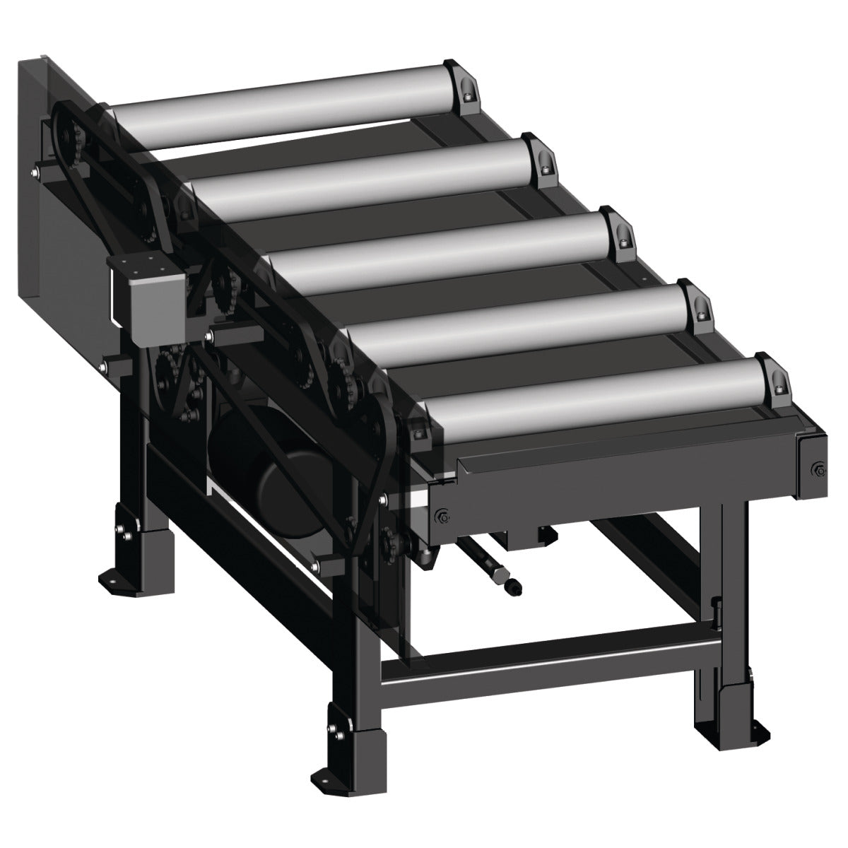 Metallkraft Rollenbahn 2000 x 800 mm, motorisch - Art. 3649502