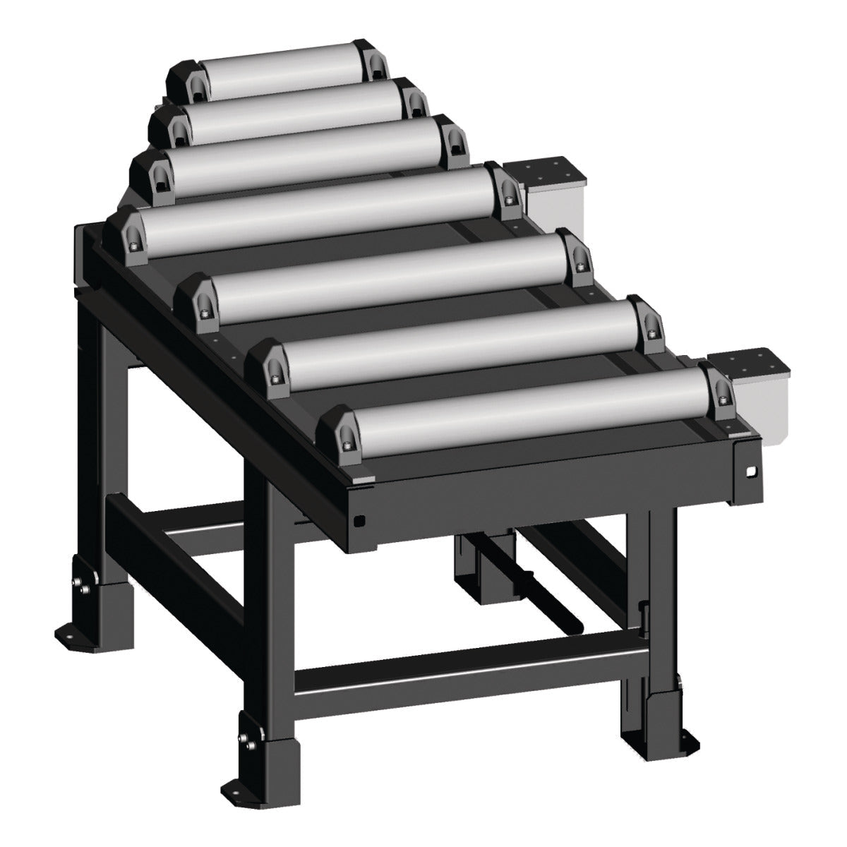Metallkraft Rollenbahn 2000 x 800 mm, Abfuhrseite - Art. 3649506