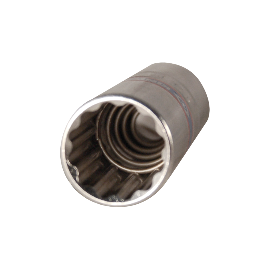KING TONY Profi-Werkzeuge - 3/8’’ 12-Kant Steckschlüssel für Zündkerzen - 14 mm 36A014