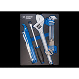 KING TONY Profi-Werkzeuge - Innensechskant-Schlüssel-Set, mit Zange in EVAWAVE Schaums 21tlg. 990221MRE01