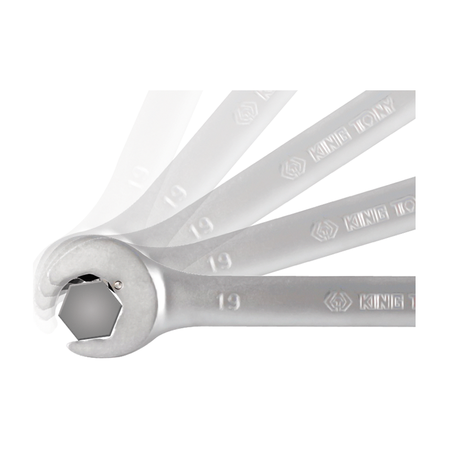 KING TONY Profi-Werkzeuge - Maulschlüssel für Schnellmontage, metrisch - 8 mm 372108M