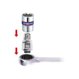 KING TONY Profi-Werkzeuge - Adapter Ratschenschlüssel, 10 mm, Antrieb 1/4" 373202R