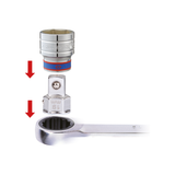 KING TONY Profi-Werkzeuge - Adapter Ratschenschlüssel, 13 mm, Antrieb 1/2" 373204R