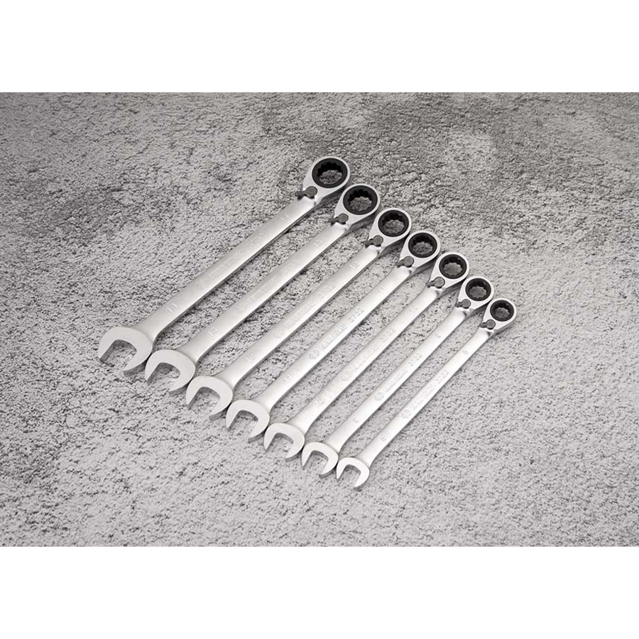 KING TONY Profi-Werkzeuge - Ratschenschlüssel, metrisch - 15 mm 373215M