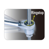 KING TONY Profi-Werkzeuge - Ratschen-Ringmaulschlüssel, metrisch, Blister - 19 mm BLI373A19M