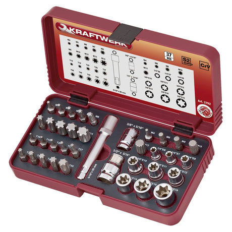 Kraftwerk 5/16" Spezial-Bit- und Steckschlüssel-Satz, 37-tlg