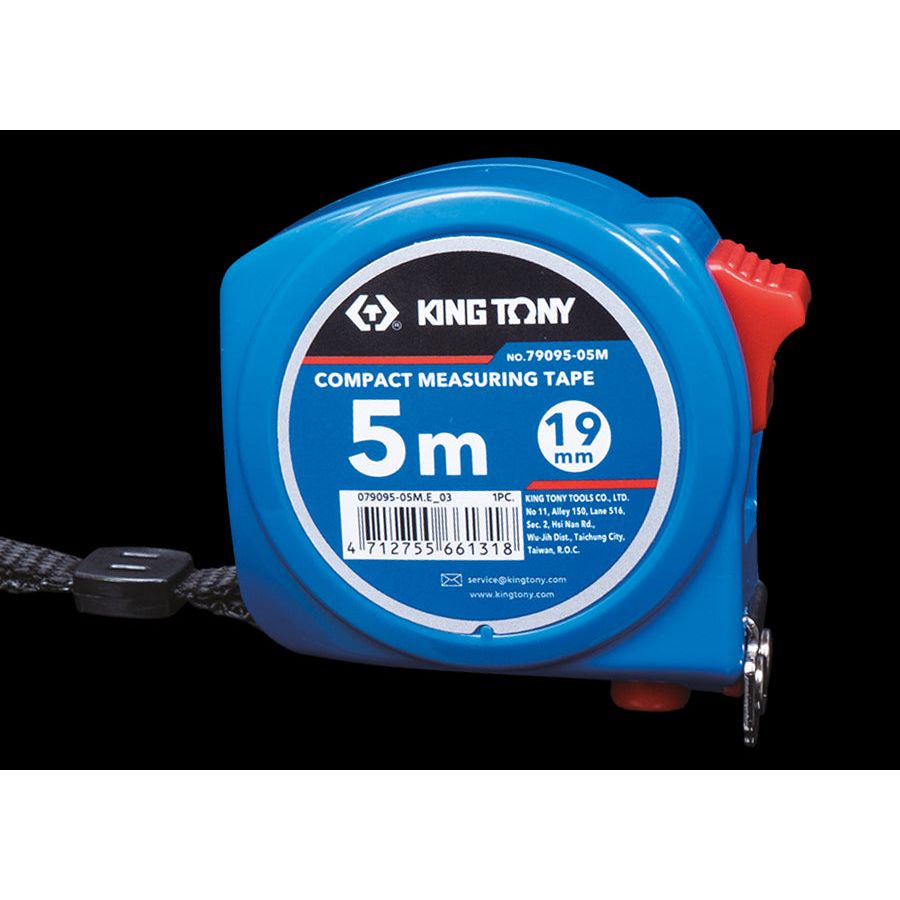 KING TONY Profi-Werkzeuge - RollbandmaB 5M x 19mm 7909505M