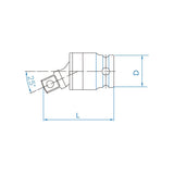 KING TONY Profi-Werkzeuge - 3/8" Kardangelenk, Kugelsicherung 3796P