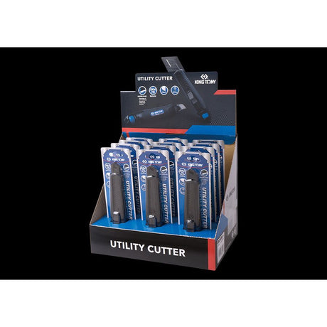 KING TONY Profi-Werkzeuge - 12 tlg. Verkaufsdisplay Universal-Messer 797707 797707S