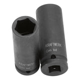 Kraftwerk PRO LINE 1/2" Schlag-Maschinenschrauber Steckschlüsseleinsatz Aussen Sechskant, 78 mm lang, 9 mm