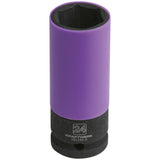 Kraftwerk PRO LINE 1/2" Schlag-Maschinenschrauber Steckschlüsseleinsatz mit Schonhülse Aussen Sechskant, 24 mm