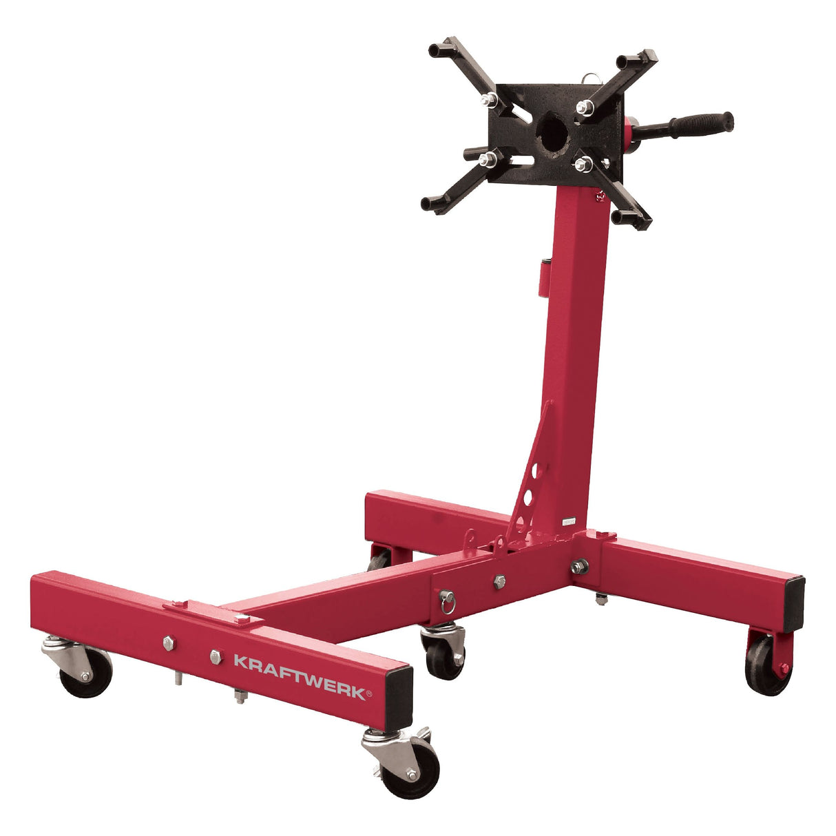KRAFTWERK Mobiler Motor-Montagebock 680 kg – 360° drehbar & klappbar für effiziente Motorarbeiten - KW-38131