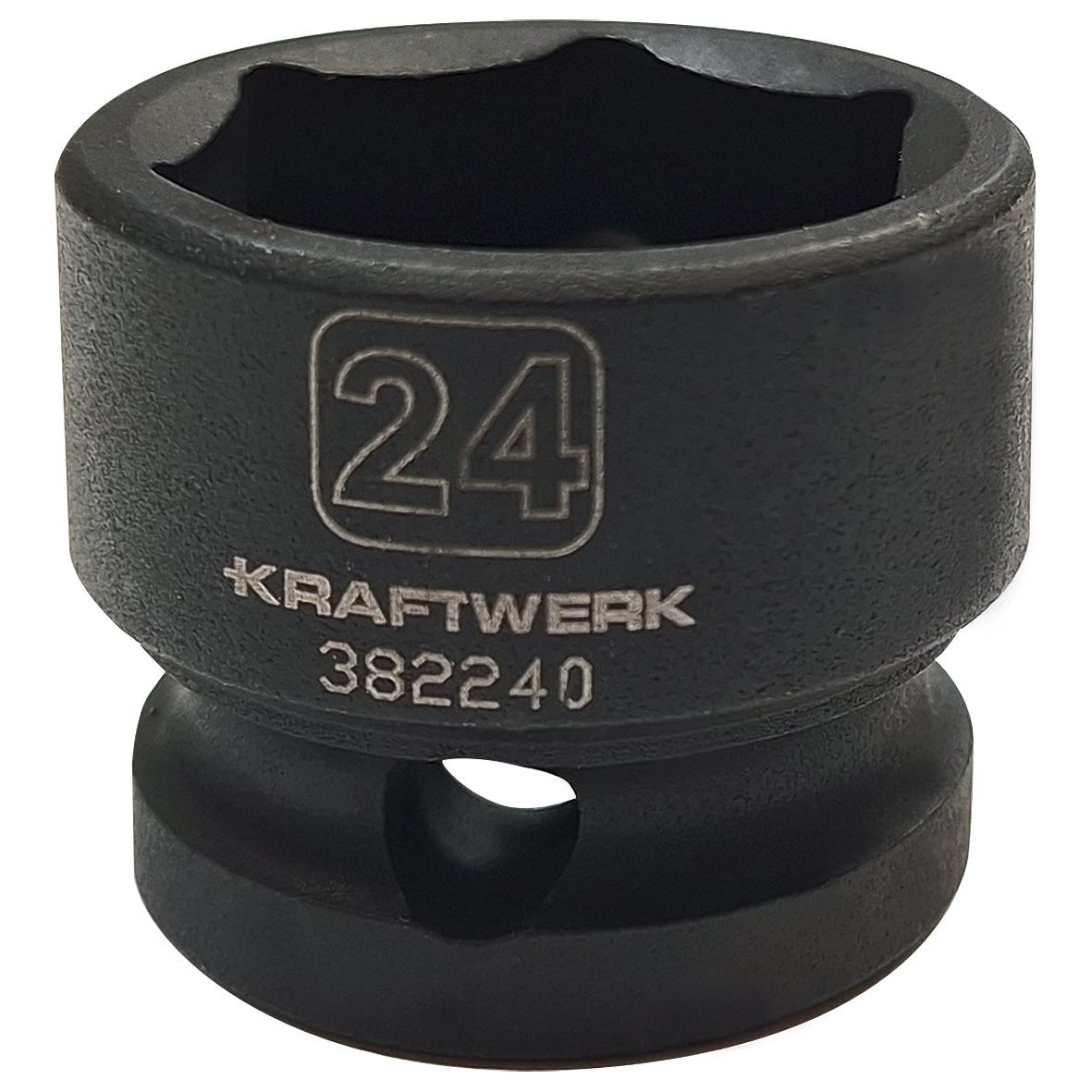 Kraftwerk PRO LINE 1/2" Schlag-Maschinenschrauber Steckschlüsseleinsatz Aussen Doppel-Sechskant, 12-kant, 28 mm kurz, 24 mm