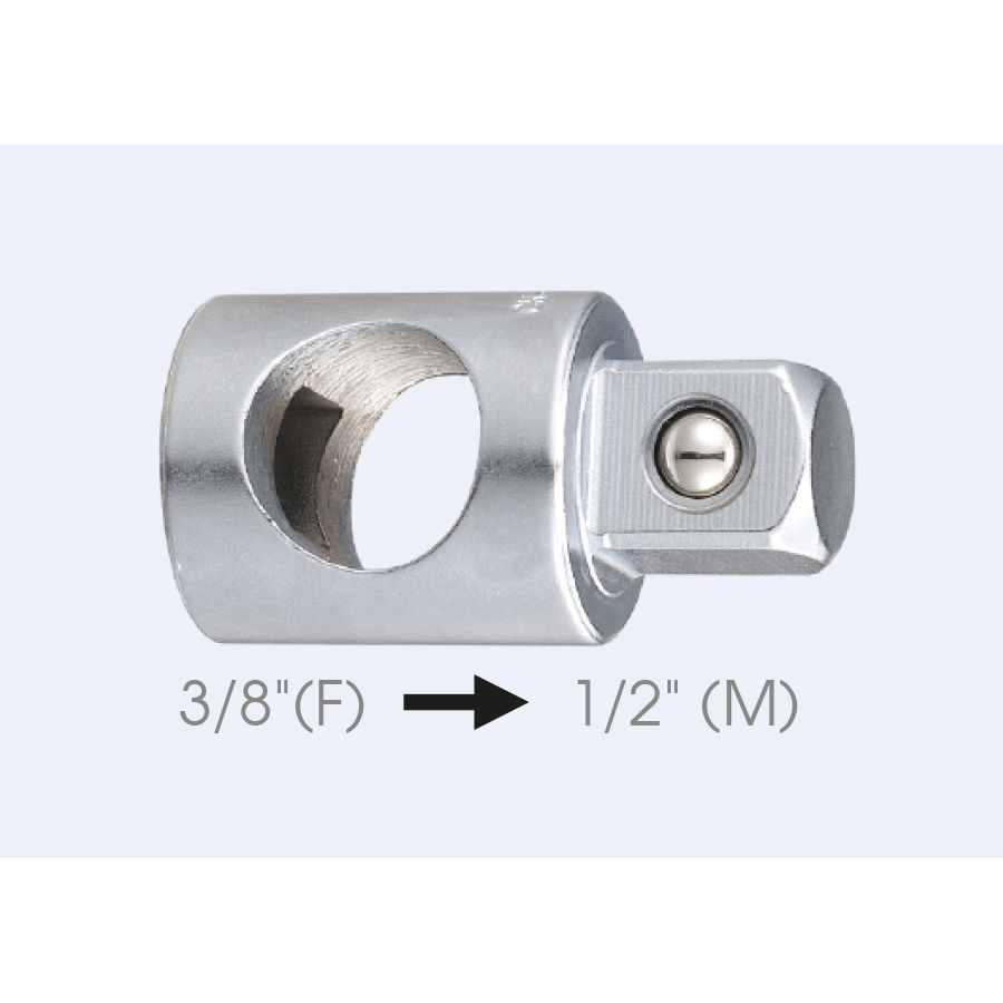 KING TONY Profi-Werkzeuge - Vergrößerungsadapter 3/8" nach 1/2"M 3824