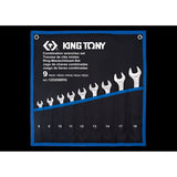 KING TONY Profi-Werkzeuge - Metrisches Kombischlüssel-set 9TLG 12D09MRN
