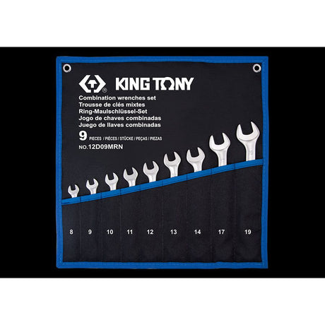 KING TONY Profi-Werkzeuge - Metrisches Kombischlüssel-set 9TLG 12D09MRN