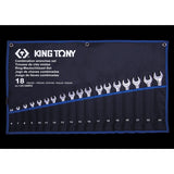 KING TONY Profi-Werkzeuge - Metrisches Kombischlüssel-set 18TLG 12D18MRN