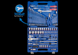 KING TONY Profi-Werkzeuge - Komplette werkzeugkoffer mit 1/4" und 1/2" steckschlüssel - 103 TLG. 7503MR01