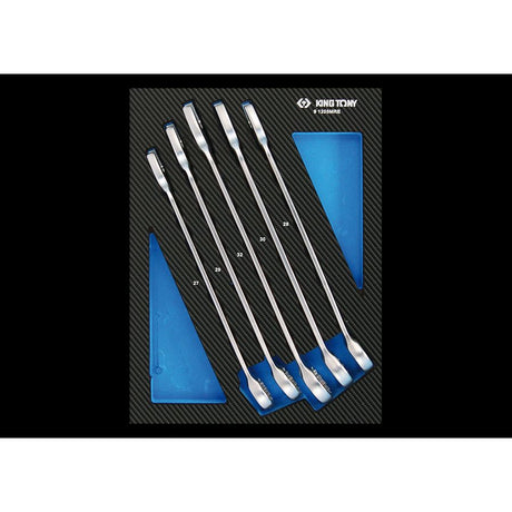 KING TONY Profi-Werkzeuge - Kombi-Schlüssel, metrisch, EVAWAVE - 5 tlg. 912D05MRE