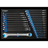 KING TONY Profi-Werkzeuge - Kombi-Schlüssel, metrisch, EVAWAVE - 26 tlg. 912D26MRE