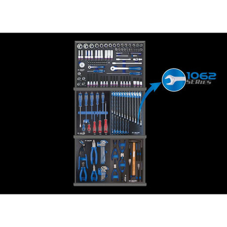 KING TONY Profi-Werkzeuge - 155 Werkzeuge EVAWAVE Einlage 934008MED7