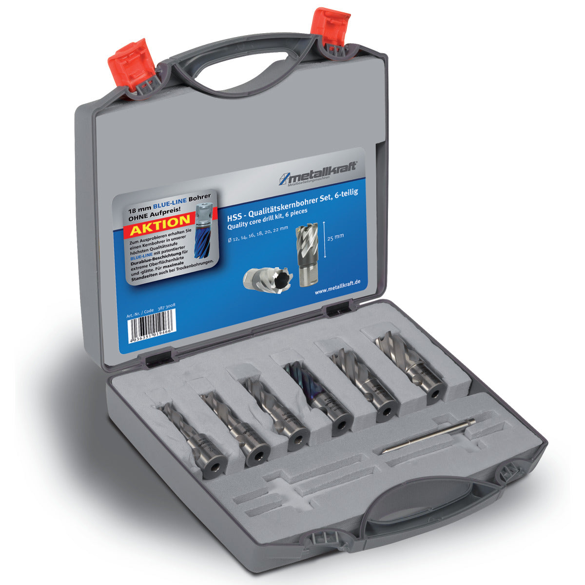 Metallkraft Kernbohrerset HSS-Durablue 25 - Art. 3873008