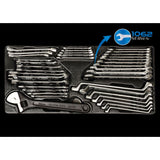 KING TONY Profi-Werkzeuge - Schraubenschlüssel-Set-Modul, Zoll und metrisch - 38 tlg. 990138CR01