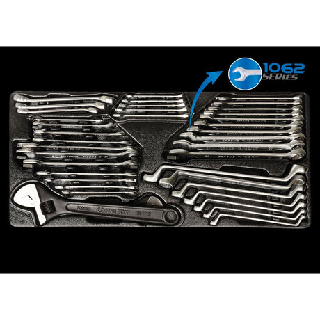 KING TONY Profi-Werkzeuge - Schraubenschlüssel-Set-Modul, Zoll und metrisch - 38 tlg. 990138CR01