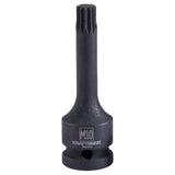 Kraftwerk PRO LINE 1/2" Schlag-Maschinenschrauber Schraubendreher-Steckschlüsseleinsatz Vielzahn XZN, M10