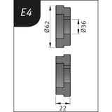 Metallkraft Biegerollensatz Typ E4, Ø 62 x 26 x 22 mm - Art. 3880134