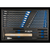 KING TONY Profi-Werkzeuge - Schaumplatte EVAWAVE für Splinttreiber, Hammer und Ringmaulschlüssel 995127MRE1