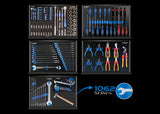 KING TONY Profi-Werkzeuge - 166 Werkzeuge EVAWAVE Einlage 934016MED4