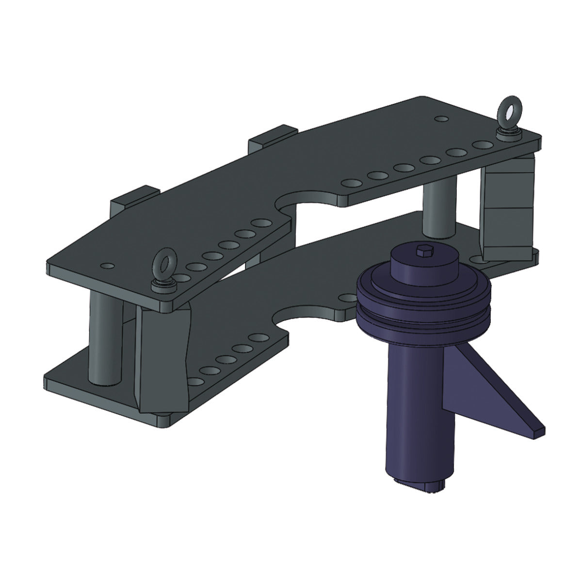 Metallkraft Biegerahmen und Gegenhalter für Biegewerkzeug Flachmaterial für HBP 30 und 40 - Art. 3888350