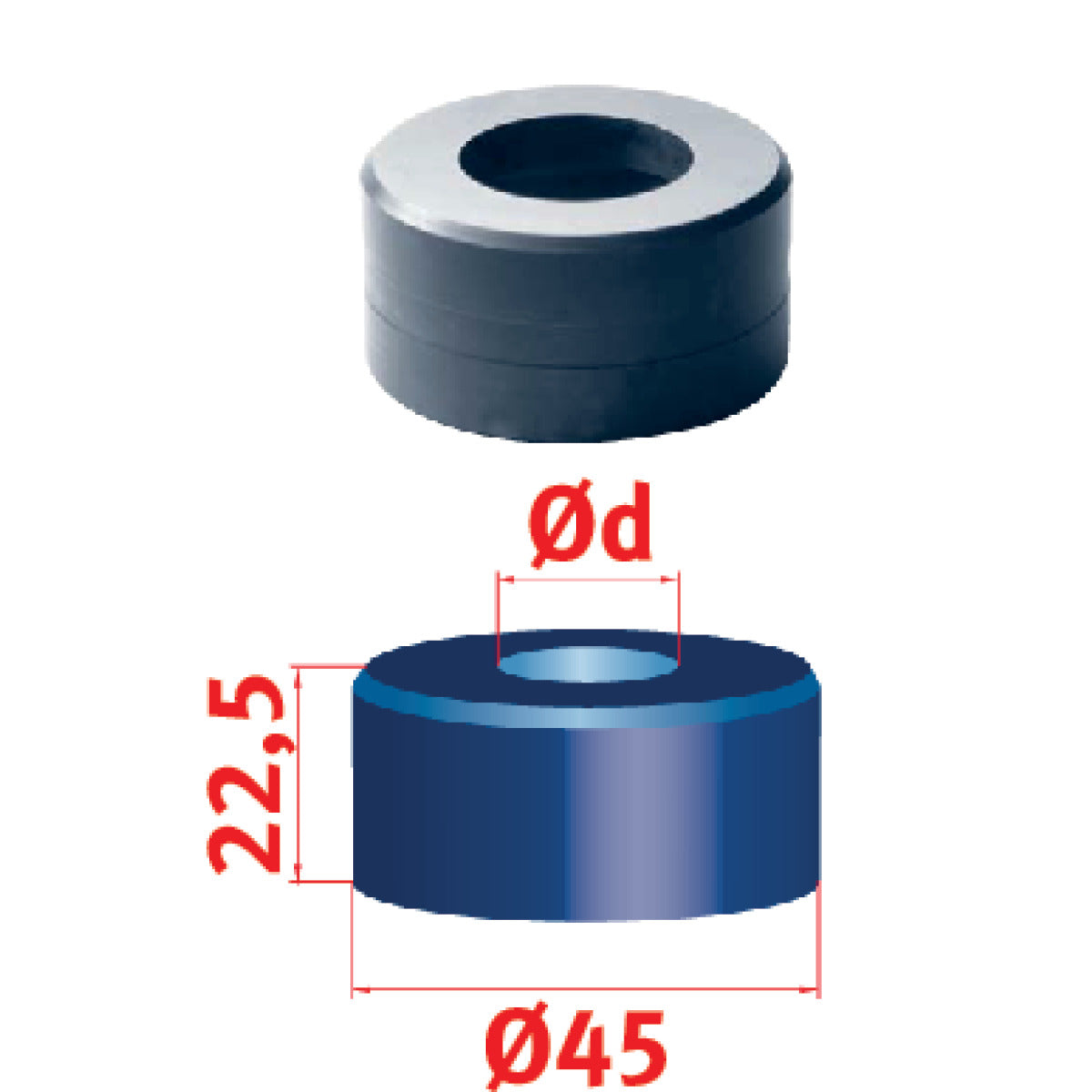 Metallkraft Rundmatrize Nr.45 Ø 16,7 mm - Art. 3889316,7