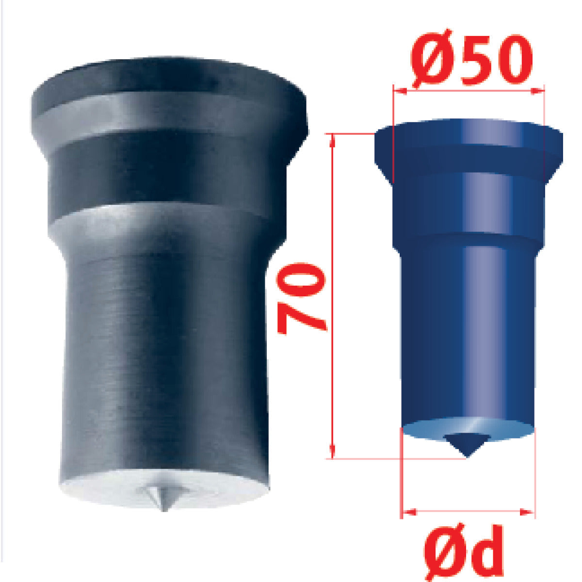 Metallkraft Rundstempel Nr.4 Ø 48 mm - Art. 3889348,0