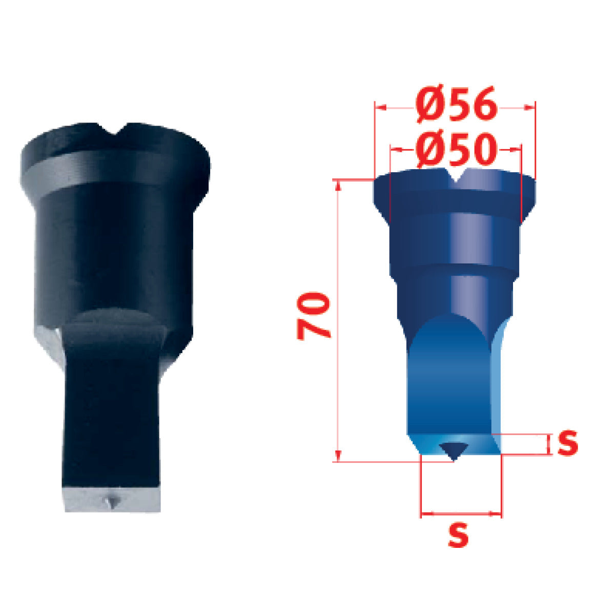 Metallkraft Vierkant-Stempel Nr.4 29 mm - Art. 3889529,0
