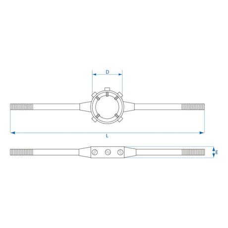 KING TONY Profi-Werkzeuge - Schneideisenhalter, M12-M14, 12941MQ - 310 mm 39213814M